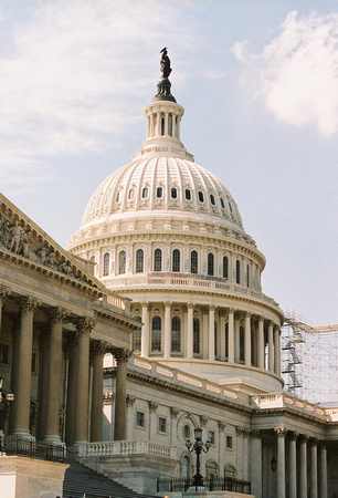130.  US Capitol With Scaffolding