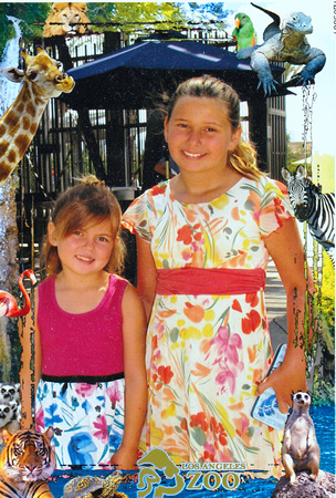 Amie and Alyssa at the Zoo